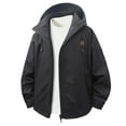 thumbnail image 4 of Mens Lightweight Jacket Water_proof Wind_breaker Packable Rain Coat with Hood for Running Hiking Travel Jacket For All Occasions (Black,3XL), 4 of 4