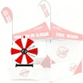 thumbnail image 4 of WinSpin Roue de Prix de Table 24 Pouces pour Exposition Professionnelle Rouge et Blanche, 12 Emplacements pour Événements Extérieurs, 4 of 9