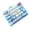 Blue, variant on Pink Rabbit 26 Keys Keyboard Fidget Clicker, Cute Mini Mechanical Style Keyboard Toy, Portable Hanging Keychain Pendant Stress Relief Desk Toy