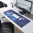 thumbnail image 2 of Blue Starry Sky&nbsp;mousepad Gamingwaterproofwashable&nbsp;for Office Home Work Gaminggaming Mouse PadRubber Base Mousepad with Stitched Edges 31.5x11.8inches, 2 of 7