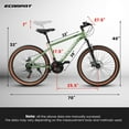height for 21 inch bike frame