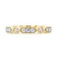 thumbnail image 2 of 1/2 ct. t.w Round Cut Lab Created Moissanite Diamond Milgrain Full Eternity Stackable Band Ring For Women In 10K Solid Yellow Gold (G-H Color, VVS1 Clarity, 0.50 Cttw)-8, 2 of 8