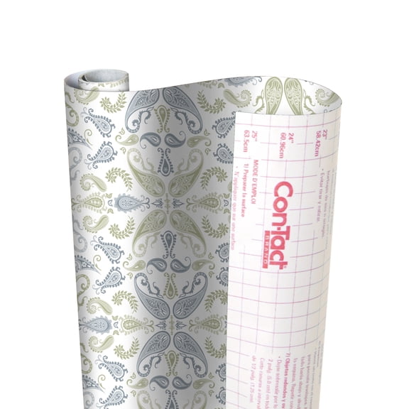 Con-Tact Brand Contact paper Adhesive Shelf Liner 18 in x 9 ft, Abbey Sage