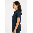 thumbnail image 2 of Expert Brand Women's Oxymesh™ Dry Fit Athletic Polo Shirt, Navy, Large, 2 of 7