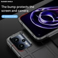 thumbnail image 4 of Case for Realme 9 Pro, Heavy Duty Shockproof Military Grade Drop Tested Field Phone Case Bumper Rugged Cover for Realme 9 5G/Realme Q5 HD Black, 4 of 14