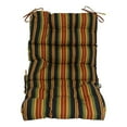 thumbnail image 5 of Blazing Needles 22-inch by 45-inch Spun Polyester Patterned Outdoor Tufted Chair Cushion, 5 of 5