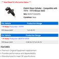 thumbnail image 2 of Clutch Cylinder - Compatible with 1974 - 1975 Nissan 260Z, 2 of 2
