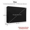 thumbnail image 3 of HOMEYA Outdoor TV Cover LED Flat Screen Television Protector Universal Weatherproof Waterproof Universal, Black, Fits 40" - 43", 3 of 10