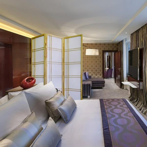 Ore Furniture  Girard 3-Panel Room Divider - Natural