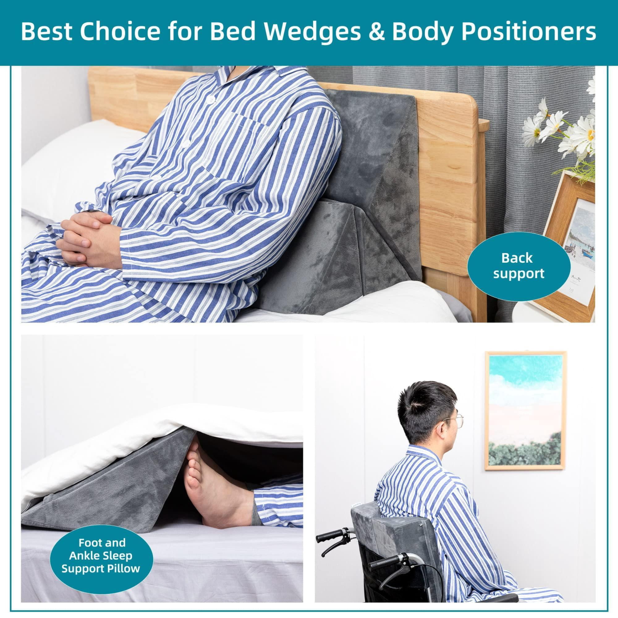 Bed Wedges & Body Positioners For (3 In 1) 40 Degree Triangle Positioning Pillow After  Wedge