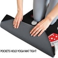 thumbnail image 3 of Red Mushroom Dot Black Pattern Hot Yoga Mat Towel Non Slip for Hot Yoga - Quick-Drying Yoga Mat Cover with 4 Corner Pockets with Travel Bag - Hot Yoga Towel Non Slip 70"x26", 3 of 6