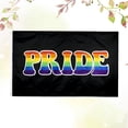 thumbnail image 4 of 1Pc Creative Rainbow Flag Gay Pride Flag LGBT Decorative Flag Banner for Celebration (Black), 4 of 7