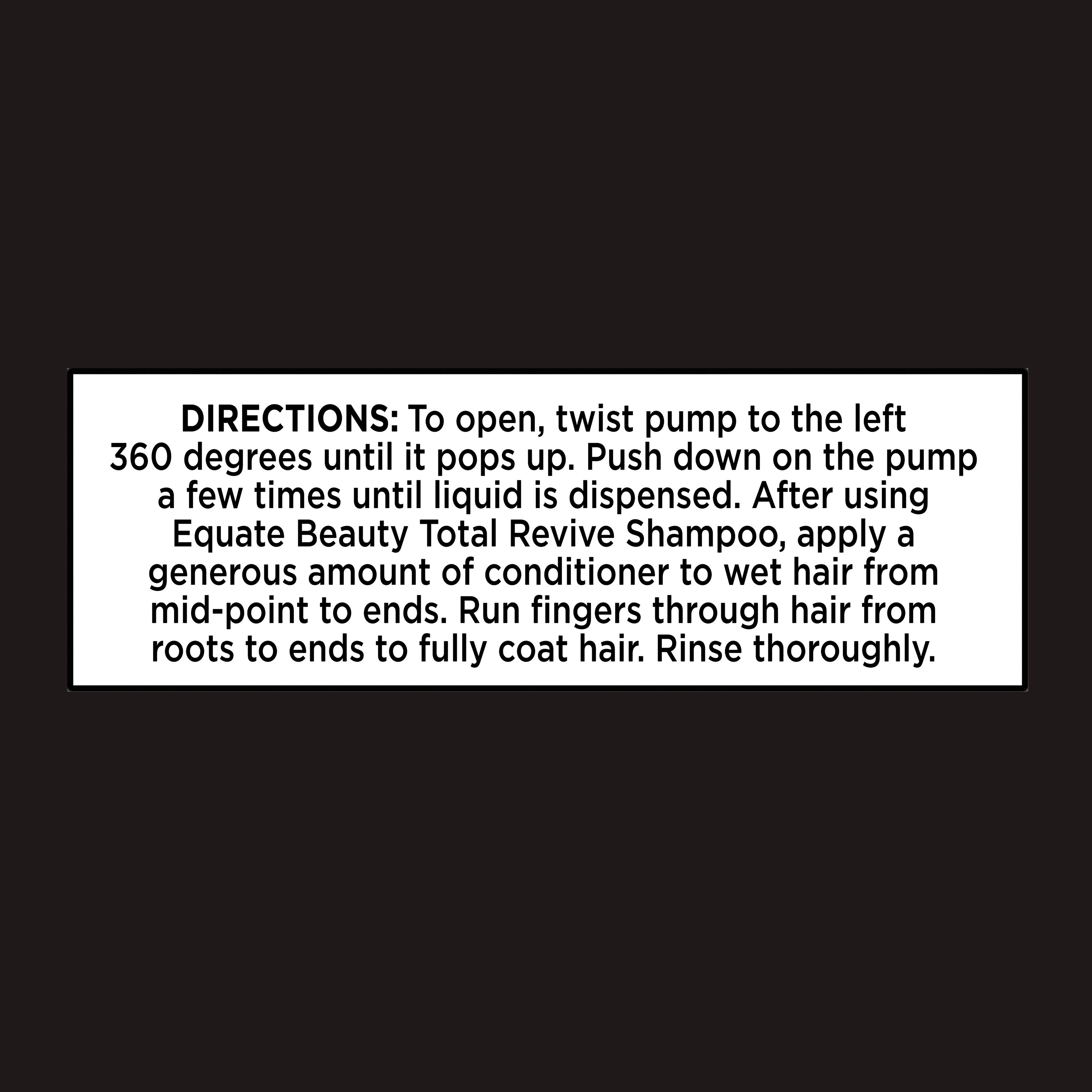 Equate Beauty Total Revive Conditioner, 28 fl oz