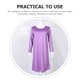 thumbnail image 4 of Camisón de manga larga de otoño para mujer con almohadillas para el pecho incorporadas, vestido de dormir, vestido de pijama informal para uso en casa y al aire libre, camisón cómodo y elegante, 4 of 8