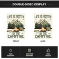 thumbnail image 6 of Life Is Better By The Campfire Camping Garden Flag 12 x 18 Inch Double Sided, RV Campsite Camper Yard Outdoor Decoration, 6 of 6
