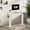 White, variant on FitStand 40"x24" Adjustable Standing Desk, One-Piece Desktop Ergonomic Sit Stand Desk with 176lbs Load, 4 Memory Height Settings,  2 Hooks for Home Office, Light Brown