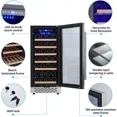 thumbnail image 6 of Garvee Wine Cooler Refrigerator 28 Bottles Wine Fridge Glass Door with Digital Temperature Control, 6 of 6