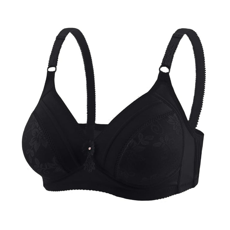 Hesxuno Bras for Women Sexy Womens Lace Sexy Comfortable Breathable  Anti-Exhaust Printing Non-Wired Bra