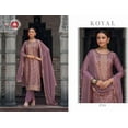 thumbnail image 3 of Indian Pakistani Ready to Wear Beautiful Woman's Wear Salwar Kameez Pant Suits ( Purple, L - 42 ), 3 of 5