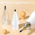 thumbnail image 2 of Pencil Tips For Apple Pencil 1st/2nd Spare Nib Replacement Tip For Apple Pencil 1st/2nd Generation Nib Stylus Pen Tips HB Clear, 2 of 6