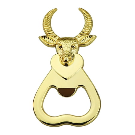 

XyyWen Bottle&Can Openers Bull s Head Easily Open The Bottle Cap Tool Refrigerator Sticker Alloy Beer Bottle Opening Tool