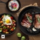 thumbnail image 2 of Ultrachef Juego de 3 Sartenes de Hierro Fundido con Mango Largo, Previamente Curado, Cast-Iron Skillet, Set de 3 piezas (6, 8 y 10), Negro, 2 of 8