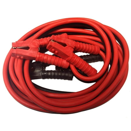 Premium Heavy Duty Jumper Booster Cables No Tangle Design (800 Amp 1 Gauge 25