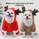 thumbnail image 5 of Fiesta de Navidad Ropa para mascotas Invierno Cálido Con capucha Coral Terciopelo Disfraces casuales gruesos con sombrero Pequeño Mediano XS 2 piezas Eigraketly PT000574-01, 5 of 7
