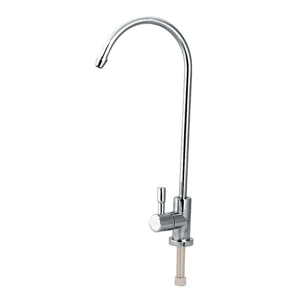 WALFRONT 1/4'' Stainless Steel Kitchen Sink Faucet Tap Chrome Reverse Osmosis RO Drinking Water Filter , Kitchen Faucet Tap, Faucet Tap