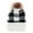White, variant on CTM  Buffalo Plaid Knit Winter Beanie Hat with Synthetic Pom (Women)