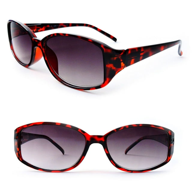 Lunettes de Lecture Classiques à Lentille Pleine, Charnières à Ressort, Ovales, pour Lecture - Écaille (+2,00)