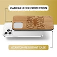thumbnail image 6 of Case Yard Wooden Case Outside Soft TPU Silicone Slim Fit Shockproof Wood Phone Cover for Girls Boys Men and Women Supports Wireless Charging California Republic Bear Design case for iPhone-11-Pro, 6 of 7