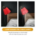 thumbnail image 3 of WRITWAA Bedside Lamp Shade Red Pleated Cloth Shade for Home Use 1Pack, 3 of 7