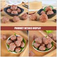 thumbnail image 2 of 6Pcs Artificial Lifelike Meatballs Fake Simulation Beef Ball Home Kitchen Decoration Photography Props, 2 of 6