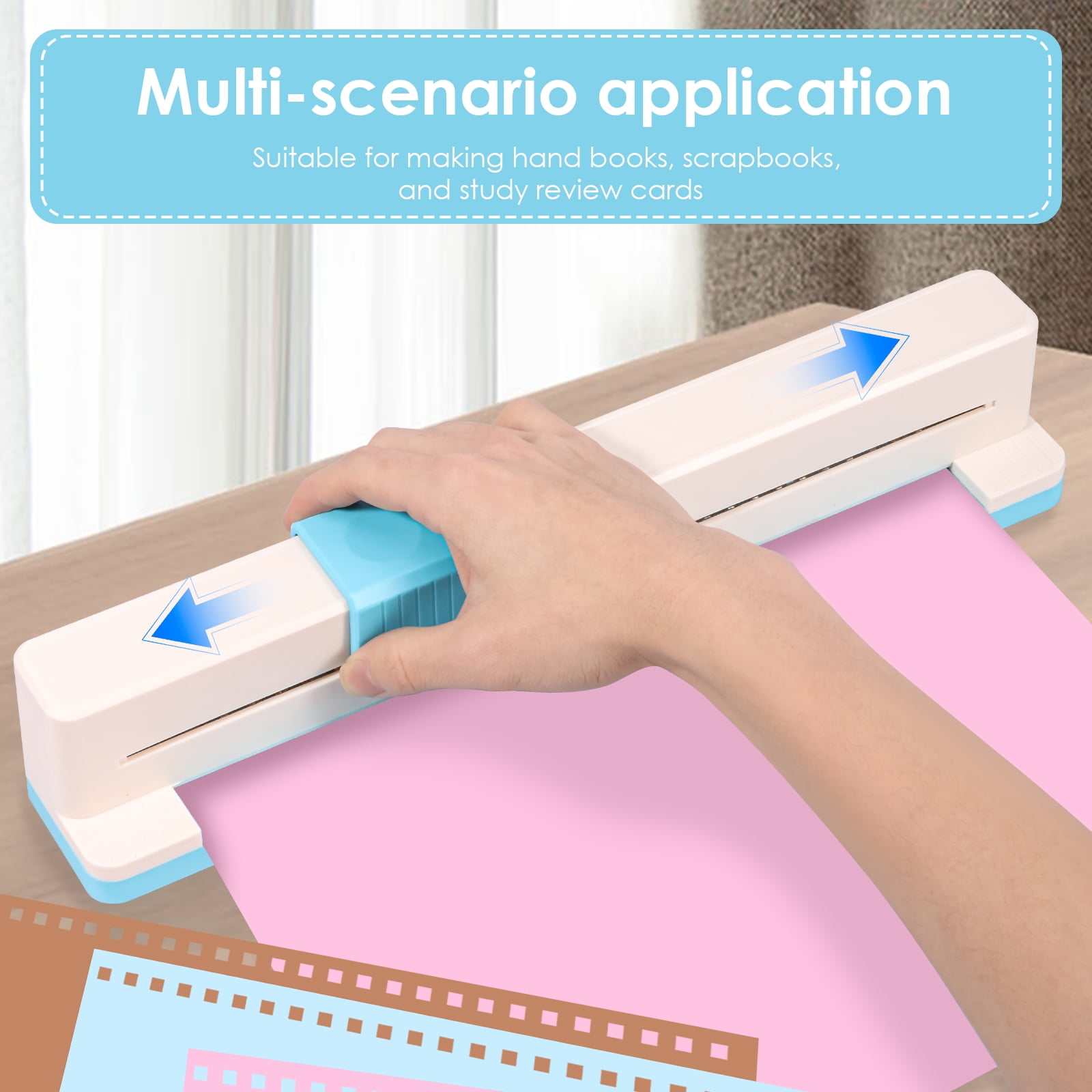 30 Hole Punch Hole Paper Punch Portable Desktop Binding Punch Loose Leaf Paper Punching Machine for Office Notebook Scrapbook Journals