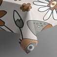 thumbnail image 4 of Brown Mushroom Flower Light Pattern Rectangle Tablecloth 60"x120",Waterproof Polyester Rectangle Table Cloth, Wipeable Spillproof Polyester Tablecloth for Dining, Camping, Indoor and Outdoor, 4 of 6