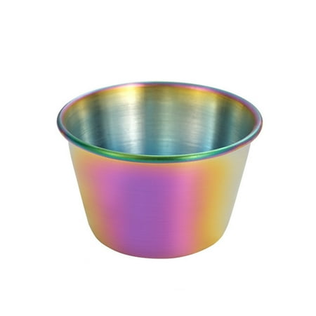 

Meizhencang Polished Stackable Sauce Dish 304 Stainless Steel One-piece Design Seasoning Cup Kitchen Tools