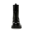 thumbnail image 4 of Steve Madden Womens Kenny Faux Leather Lace-Up Mid-Calf Boots, 4 of 6