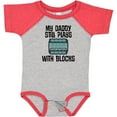 thumbnail image 3 of Inktastic Auto Mechanic Daddy Still Plays with Blocks Boys or Girls Baby Bodysuit, 3 of 5