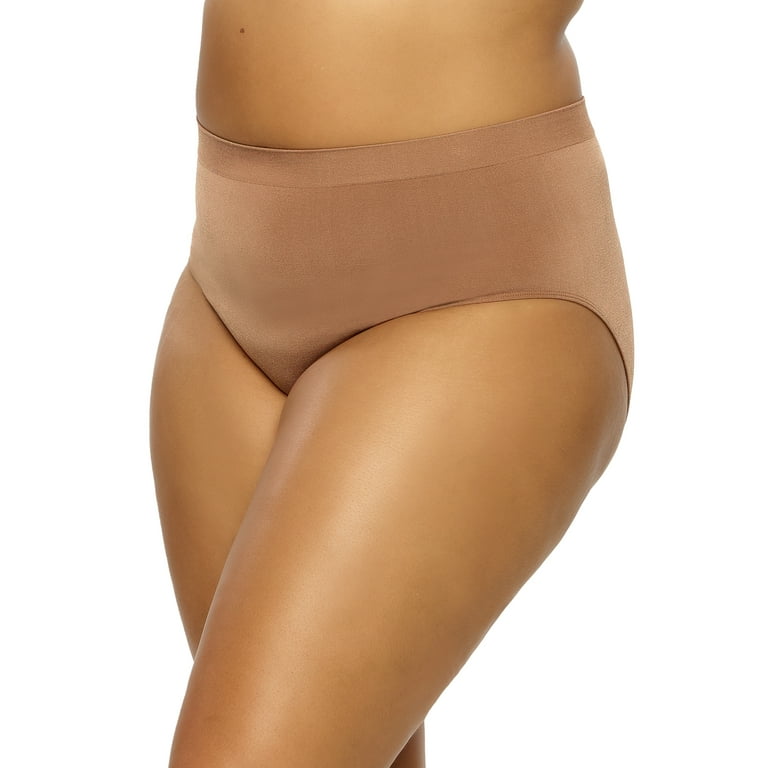 Paramour by Felina | Body Smooth Seamless Brief | No Visible Panty Lines  (Hazelnut, X-Large)