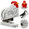 thumbnail image 3 of MOVTOTOP Agrafeuse Réutilisable Coq Animal 1 Ensemble Modélisation Bureau Papier Agrafeuse Animal en Bois, 3 of 7