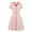 37-Pink-50s Dresses for Women Vintage, variant on Vintage Dresses for Women V Neck Short Sleeve Retro Dresses Puff Sleeve Knee Length Midi Dresses A Line Party Dress Linen Dress Casual Semi Formal Dress Plaid Prom Dresses Wedding Guest Dresses
