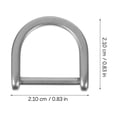 thumbnail image 2 of unbranded 2Ud Accesorios De Hebillas Rectangulares Para De Color Gris, 2 of 8