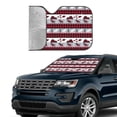 thumbnail image 3 of Kdxio Buffalo Plaid Forest Print Front Windshield Sun Shade,Folding Auto Sunshade for Car Truck SUV-Medium, 3 of 7