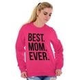 thumbnail image 3 of Best Mom Ever Mama Mors Day Relative Women Plus Size Crewneck Sweatshirt Brisco Brands 3X, 3 of 5