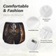 thumbnail image 4 of Balery Classical Style Brown Owl Pantalones cortos deportivos para mujer con forro y dos bolsillos, elásticos, para entrenamiento, gimnasio, yoga-XX-Large, 4 of 7