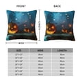 thumbnail image 2 of Yiaed Spooky Halloween Print Pillow Covers Super Soft Decorative Square Throw Pillow Covers Case Cushion Covers for Sofa Couch Bedroom Car Decor（No pillow core）-26"x26", 2 of 7