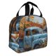 thumbnail image 2 of Fotbe Rustic Vintage Truck Autumn Bolsa Térmica con Estampado y Forro de Aluminio Grueso Bolsa de Almuerzo con Bolsillo Frontal para Hombres y Mujeres, Ideal para Trabajo, Escuela, 2 of 8