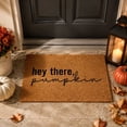 thumbnail image 5 of Fall Doormat Hey There Pumpkin Entryway Rug Coir Look Non Slip Mat 20"x31.5" 1 Pc, 5 of 5