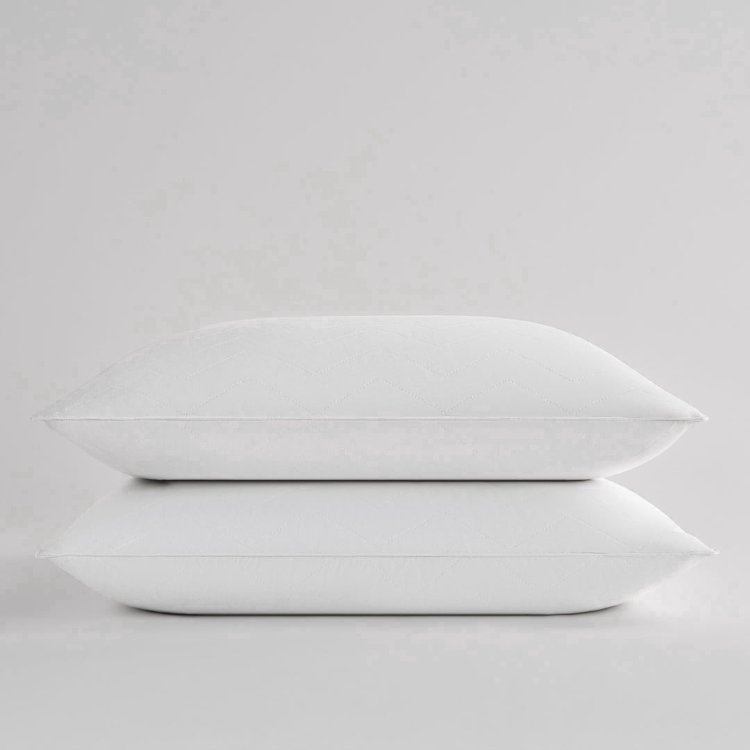 Sobel Westex: 2 Pack Sahara Nights Bed Pillow for Sleeping | Back & Stomach | Hotel Quality, 233 TC, 100% Cotton Case, Gel Fiber Fill | Hypoallergenic, Soft, Washable|Standard Size 20X26